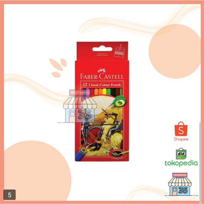 

PENSIL WARNA FABER CASTELL 12 WARNA Classic!!!!