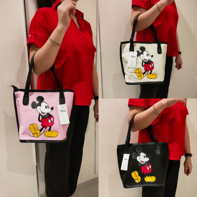 GROSIR TAS WANITA IMPORT MEDAN MURAH TAS JINJING MICKEY DISNEY BUCKET TOTE BAG