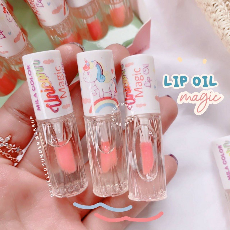 MILA C - Honey &amp; Unicorn Mini Magic Lip Oil Mila Color