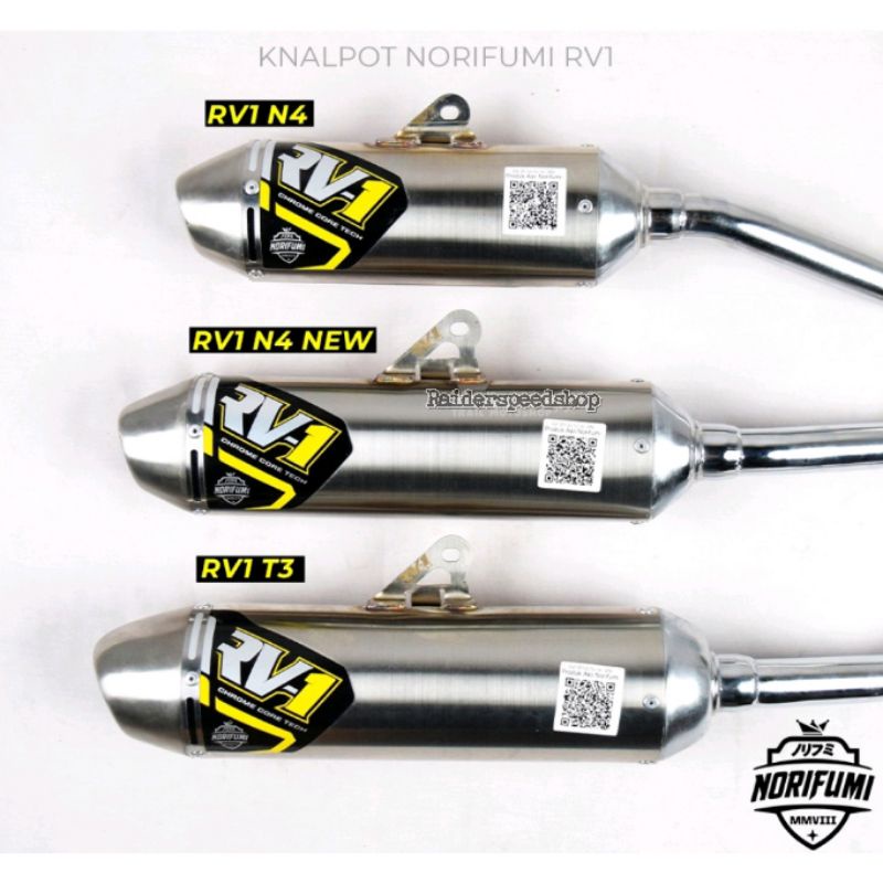 Knalpot Kenalpot Muffler Original Norifumi RV1 N4 Shorty T3 KLX 150 BIGFOOT BF DTRACKER DT New CRF 1