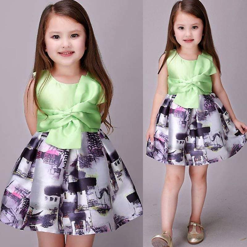 Dress Anak Satin Riris