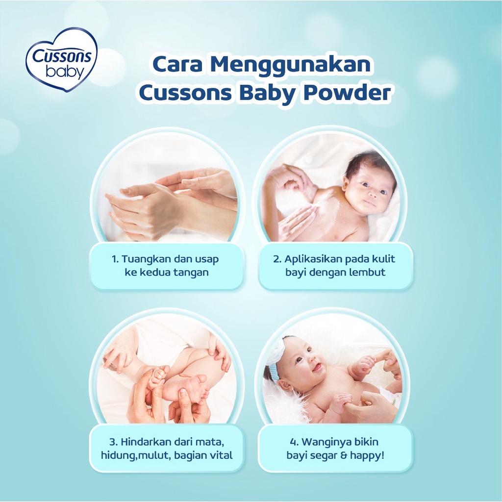 Cussons Baby Bedak Powder 500gr (350+150) - Bedak Bayi Original BPOM