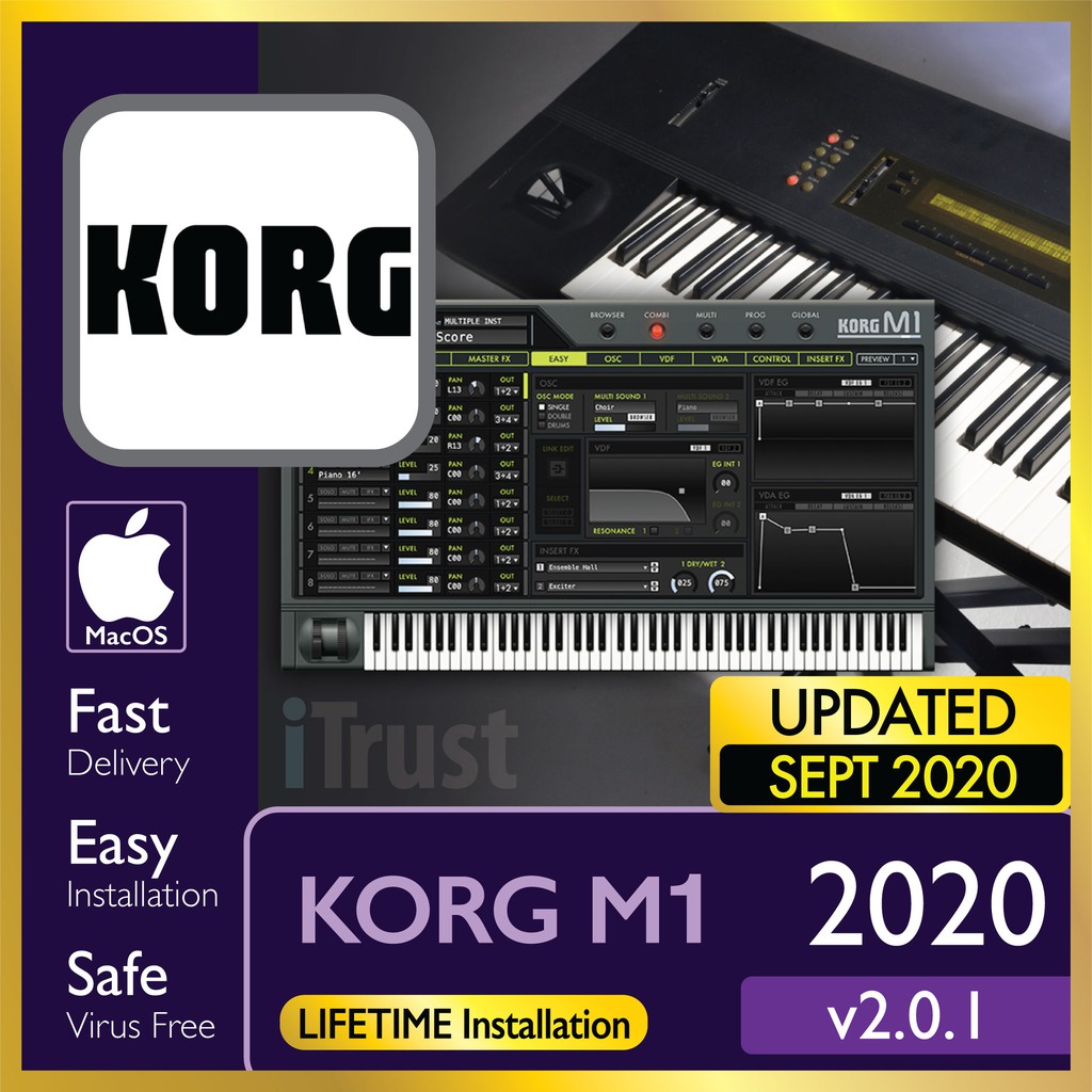 

KORG M1 v2.0.1 [Mc OSX Ctln Spprt][100% Wrkng][LIFETIME INSTALLER] - Dgtl Dwnld