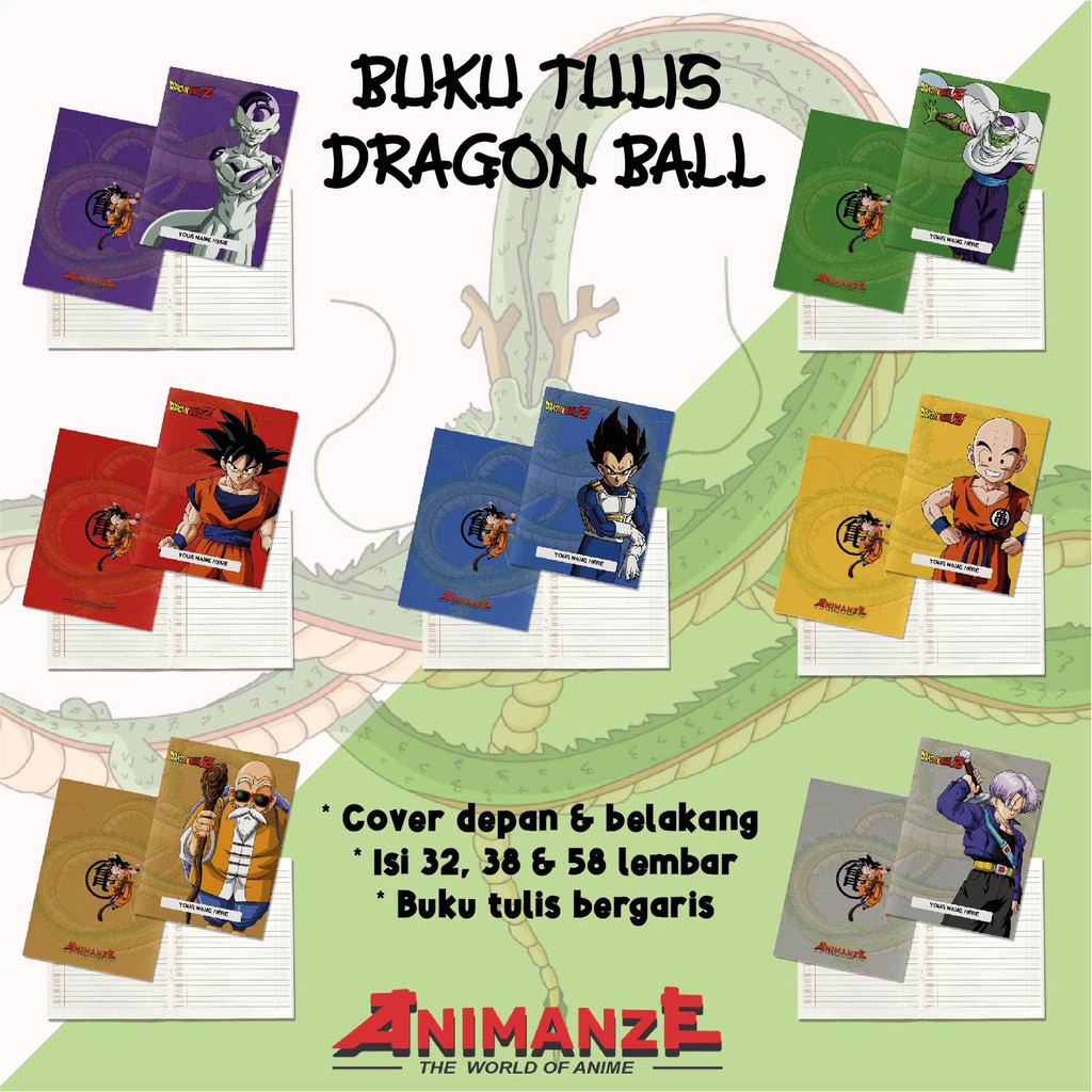 

BUKU CATATAN DRAGON BALL (min.beli 2 pcs) / Anime Dragon Ball / Buku Tulis Sekolah / Notebook