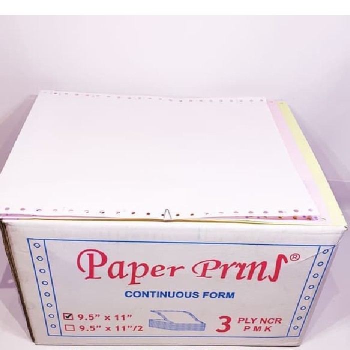 

CONTINUOUS FORM 9,5 X 11 3PLY PAPERPRYRNS