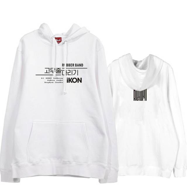 jaket hoodie kpop IKON RETURN HANGEUL JUNHOE JINWAN HANBIN DK