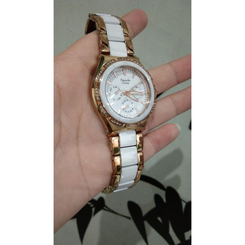 Alexandre Christie AC 2294 Rosegold White ORI 100% Second
