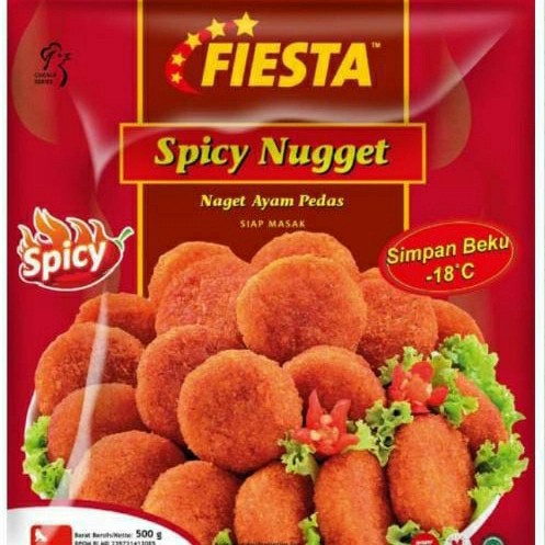 

FIESTA SPICY NUGGET 500 GR / NAGET PEDAS
