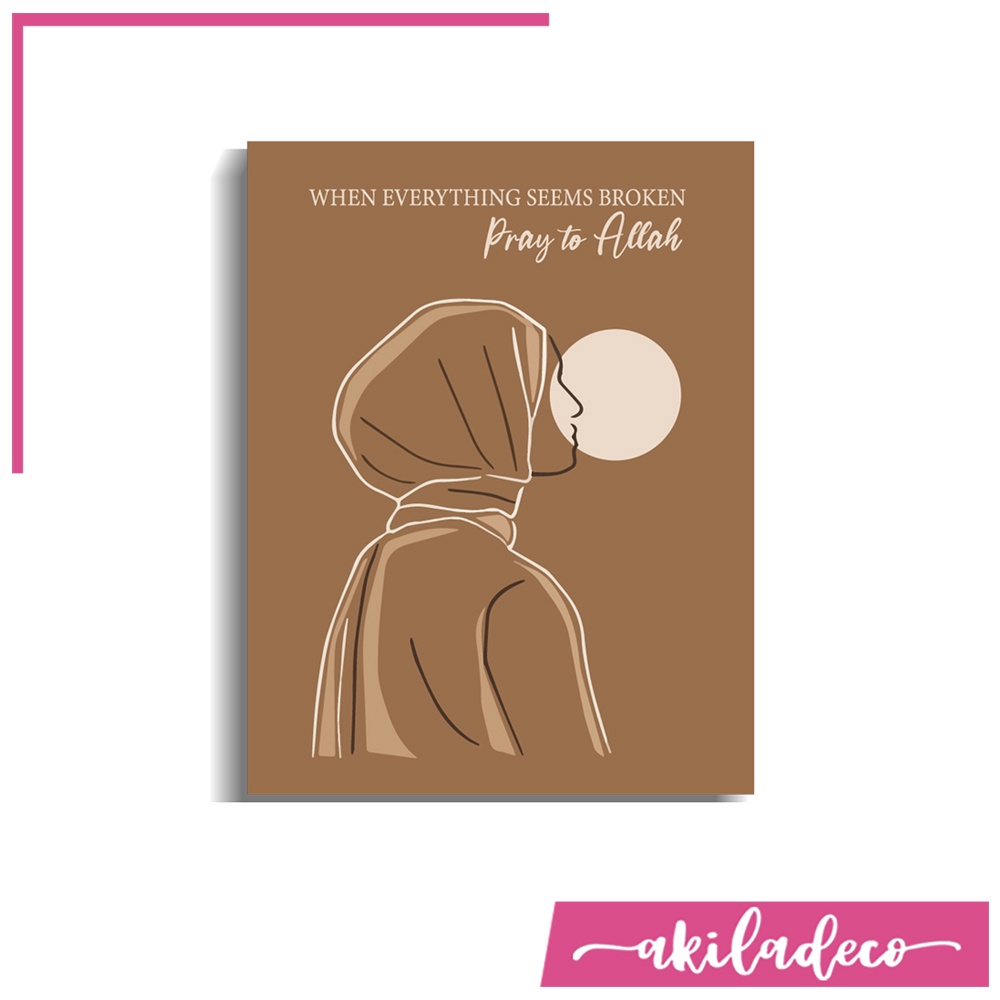[ Hiasan dinding ] WALLDECOR aesthetic kamar hijab Dekorasi kamar islami Poster aesthetic hiasan ruang tamu