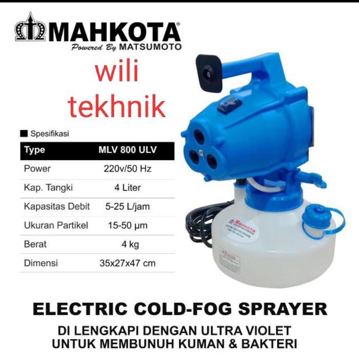 sprayer TLV Mahkota MLV 800 ULV parts