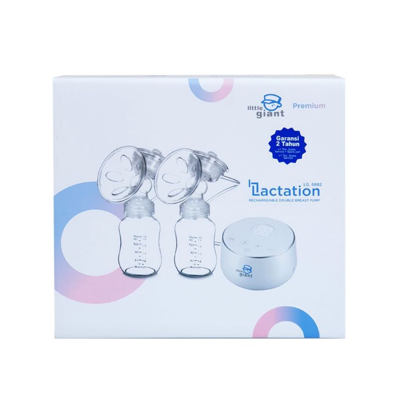 LITTLE GIANT Lactation Rechargeable Double Breast Pump LG.6882