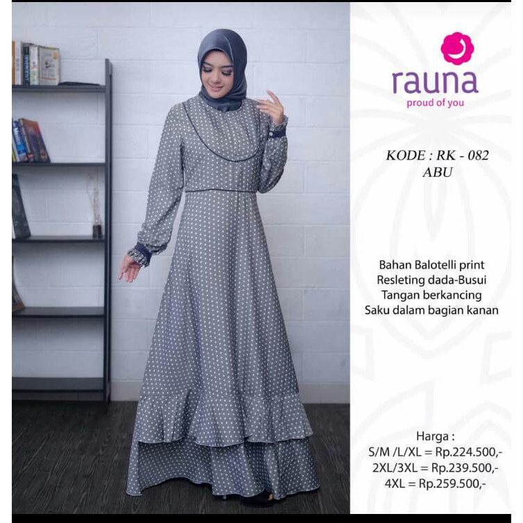 rk 82 baju  gamis  wanita dewasa syari jumbo  terbru busana 