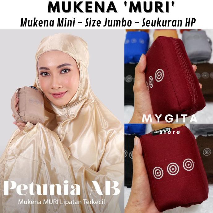 Ori&Terjamin Mukena Travelling Terkecil Mukena Muri Karita (Atas Bawah) - Cream