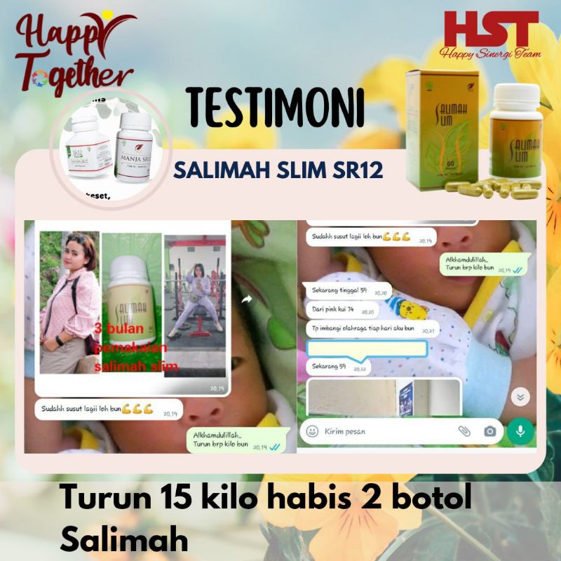 SALIMAH SLIM SR12 HERBAL SKINCARE / PELANGSING AMPUH OBAT DIET AMAN BPOM SALIMAH SLIM SR12 / PAKET PELAKOR SR12 SKINCARE BPOM HERBAL  / PELUNTUR LEMAK KOTOR HERBAL ALAMI