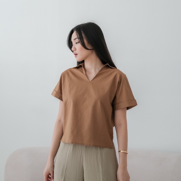 [TAVIA] MIA BASIC BLOUSE / KEMEJA WANITA / BLOUSE WANITA / ATASAN KANTOR