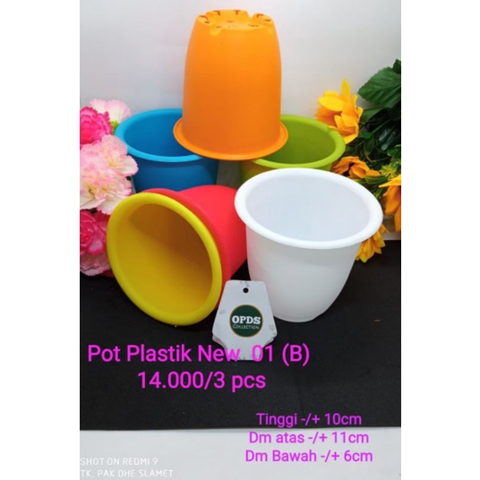 Pot Plastik 01 B Pot Bunga Plastik Vas Bunga