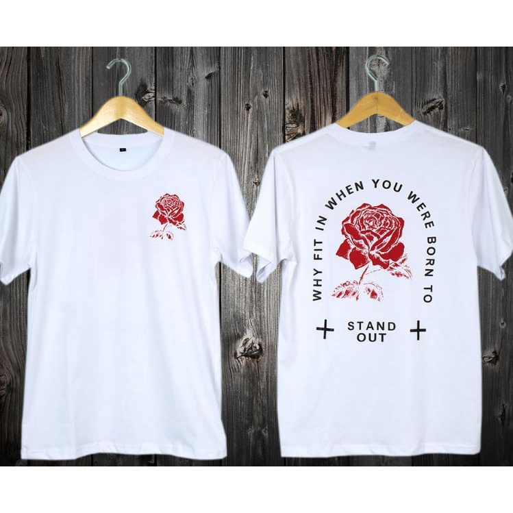 Kaos ROSE Lengan Pendek Pria Wanita Kaos distroTerbaru / Kaos distro Termurah / Unisex