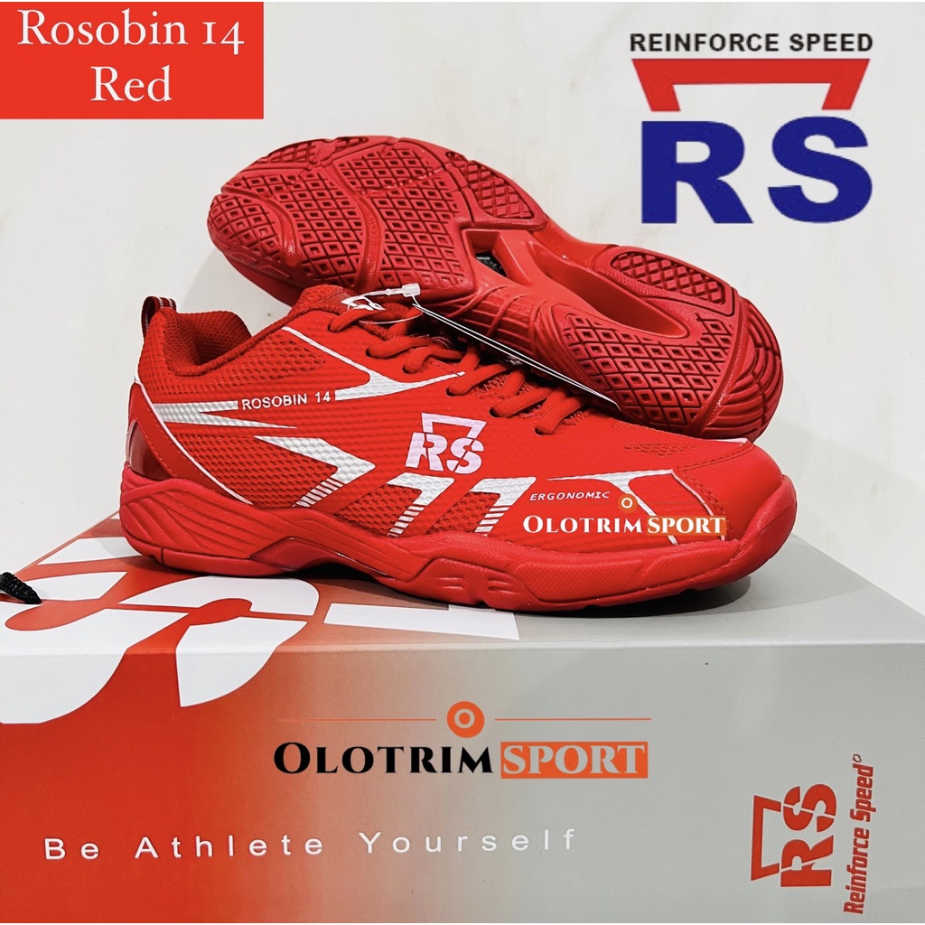 New Product Sepatu Badminton Rs Rosobin 11 12 14 15 16 17 18 Original
