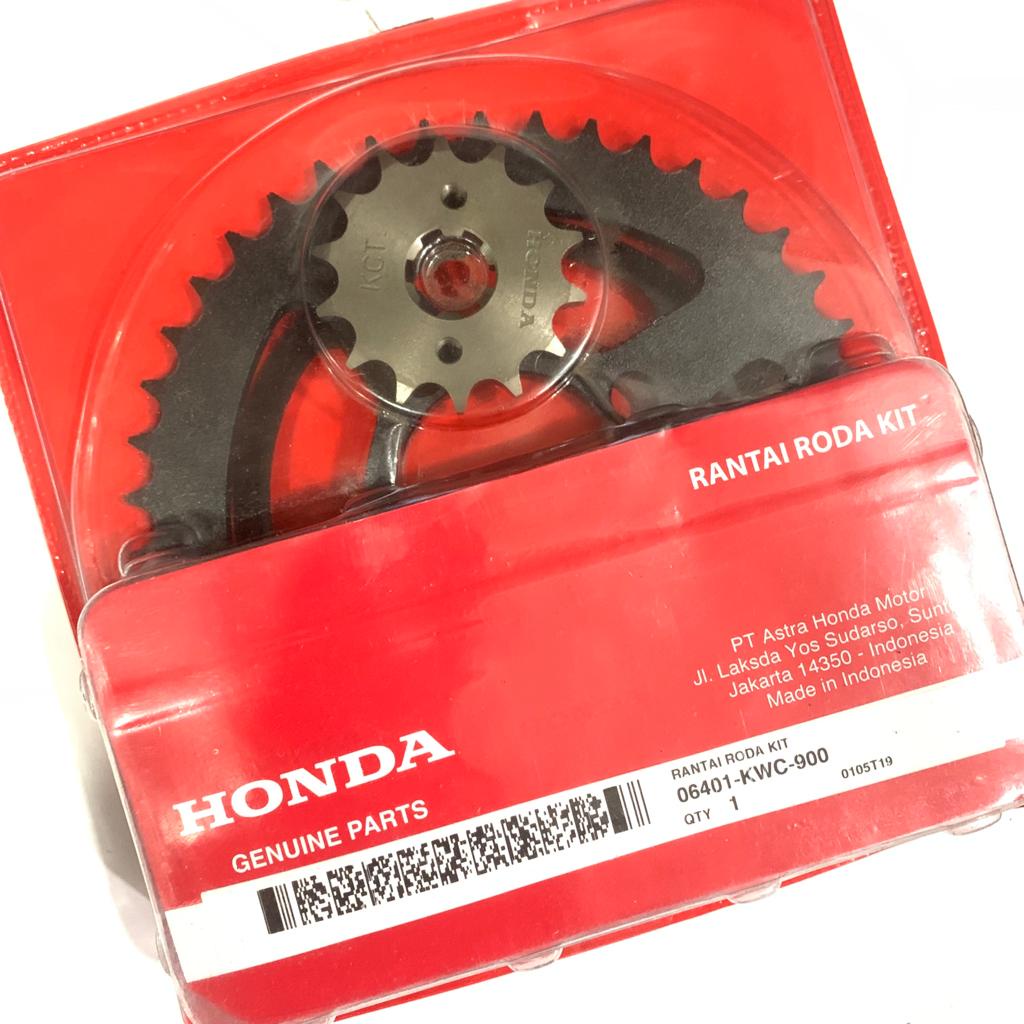 GEARSET RANTAI RODA SONIC 125 CS1 CS-1 125 06401-KWC-900 ASLI HONDA