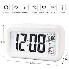 Jam Alarm Smart Digital LCD Alarm Clock Jam Weker Kamar Tidur