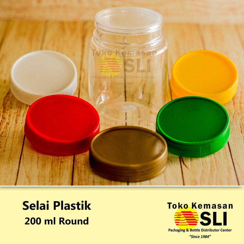 Toples Selai Plastik 200 ml HARGA ECER | Kemasan Package Botol toples bumbu makanan selai