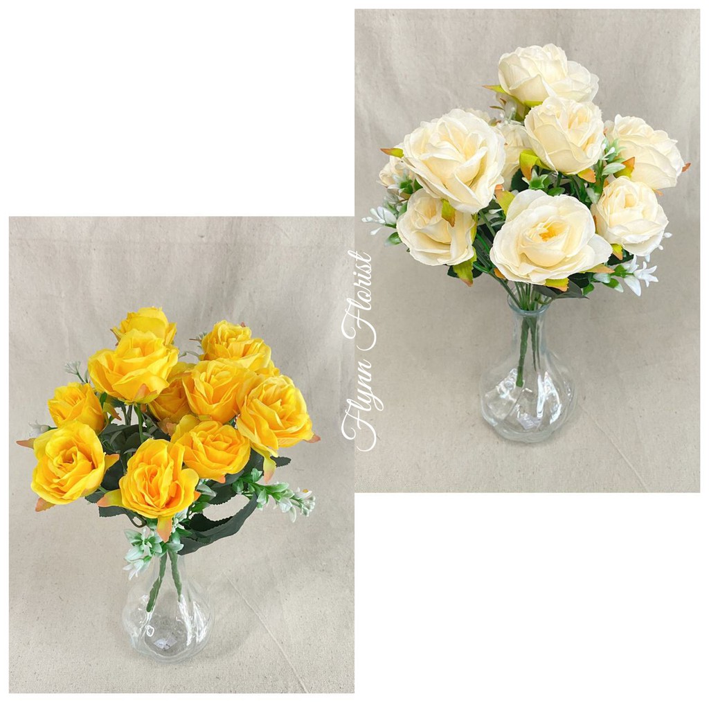 Bunga Mawar Rose Mini (satuan) Bunga Artificial / Bunga Plastik / Bunga Dekorasi / Pernikahan-2