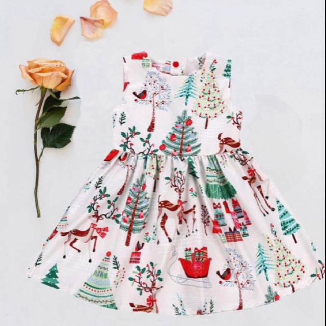 Dress Natal anak new