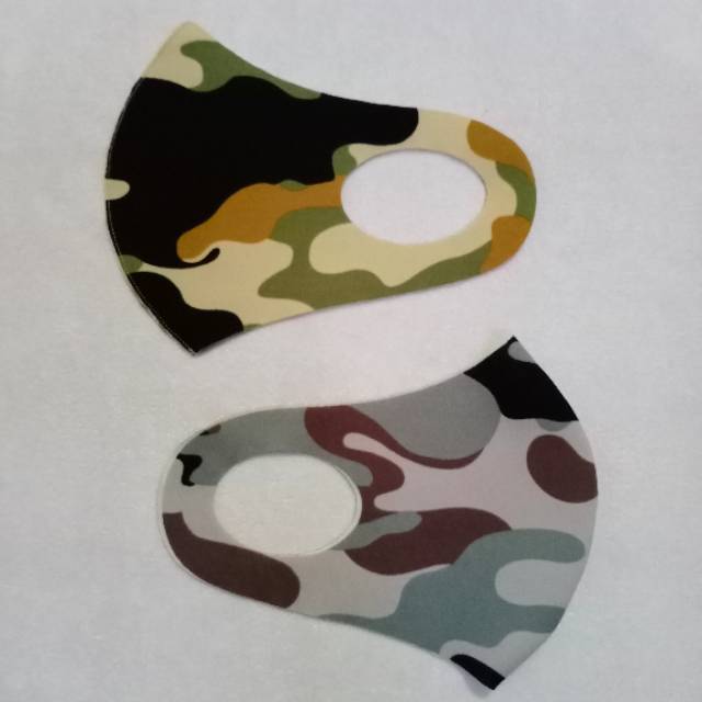 MASKER KAIN SCUBA MOTIF ARMY BAHAN PREMIUM KUALITAS BAGUS