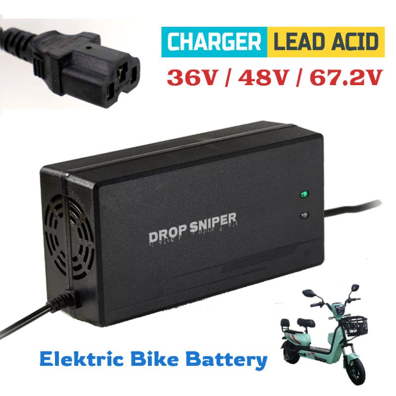 Charger Batterai Sepeda Listrik Cas Aki Motor Listrik Skuter Elektrik 24V/36V/48V/60V 20AH