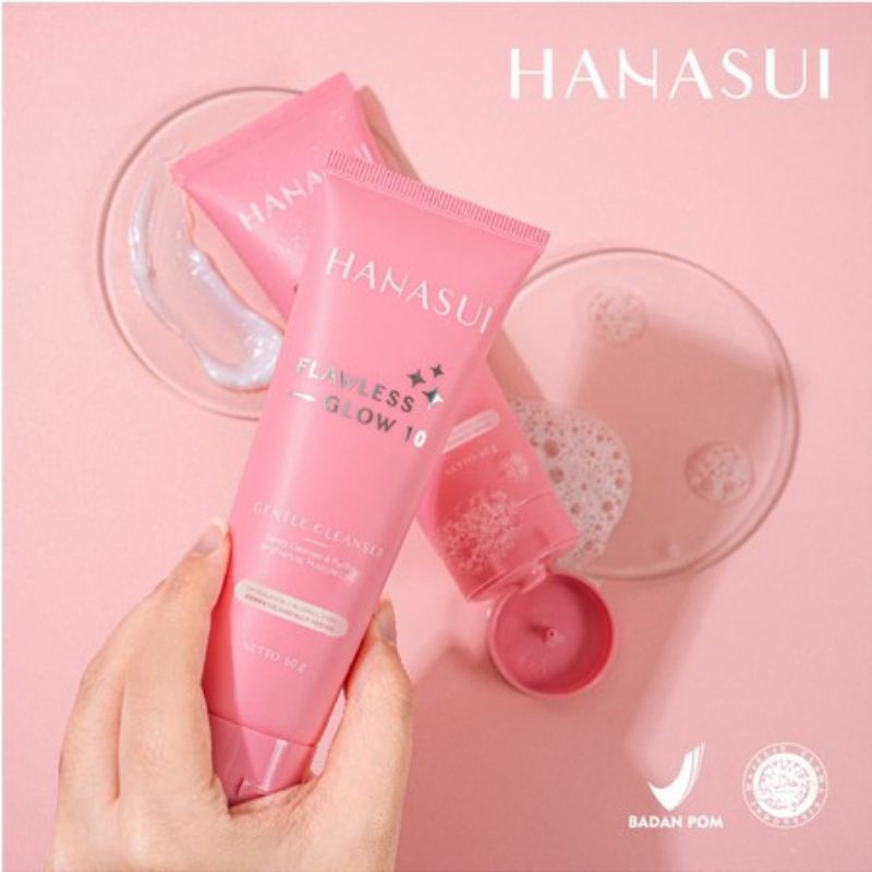 Hanasui Flawless Glow 10 Gentle Cleanser 60gr/Sabun Wajah