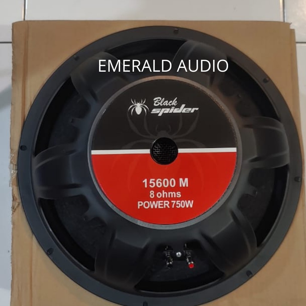 Speaker 15 inch 15 in 750 watt  Black Spider 15600 M/MB  ngebass