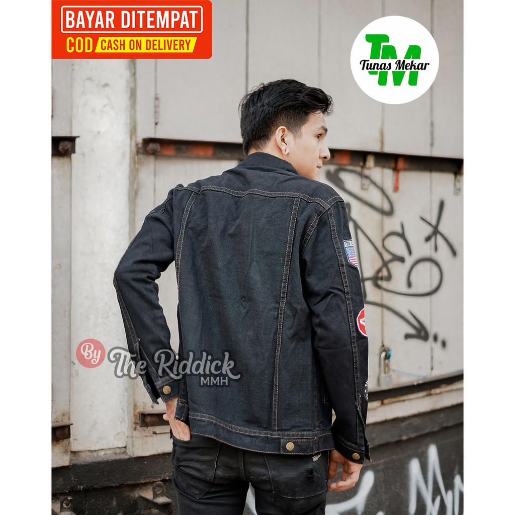 Jaket Jeans Pria The RDCK MMH The News 100% Original ~ jeans kancing