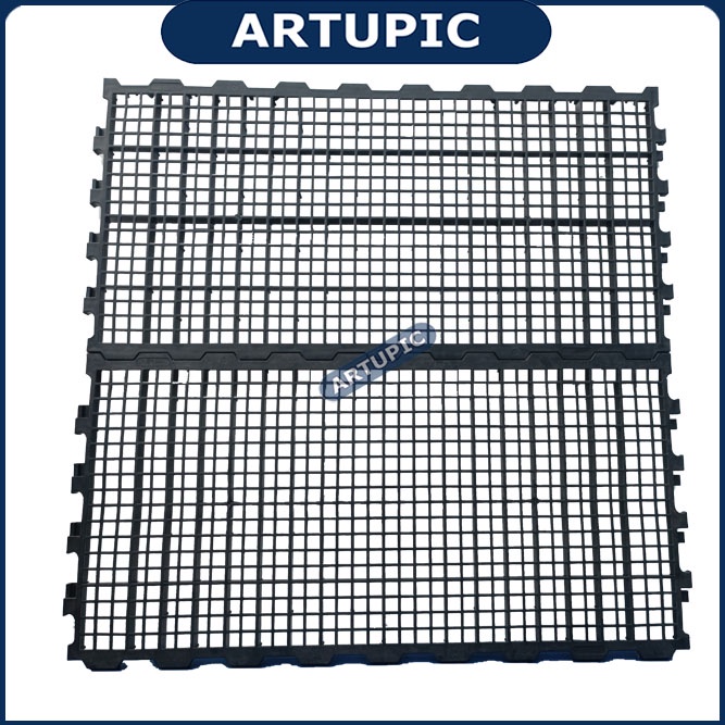 Slat Lantai Ayam Hitam Alas Tatakan Kandang Kambing Ayam Kelinci Plastik Anjing Domba Unggas Ikan Koi Pijakan Kandang Modern Ternak