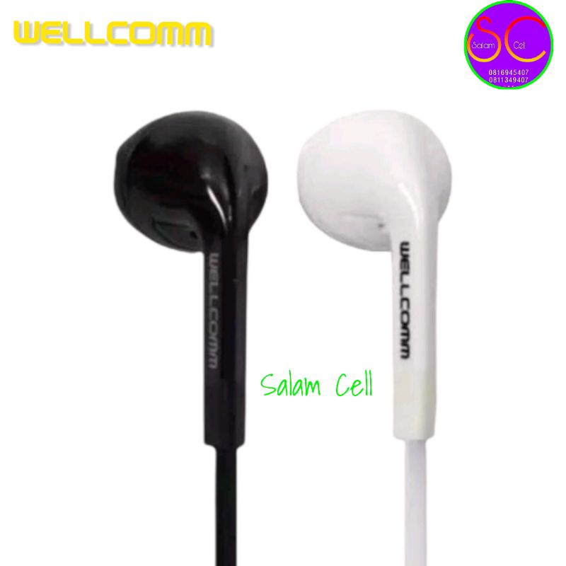 Headset  WELLCOMM SP 98 Super BASS Handsfree Earphone Original