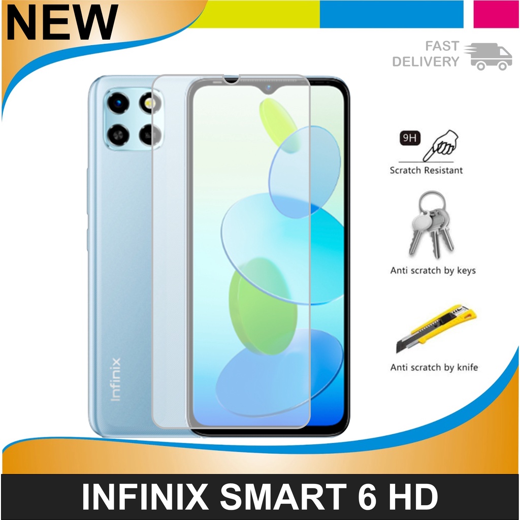 Tempered Glass Layar Infinix Smart 6 / Smart 6 HD Pelindung Layar Handphone