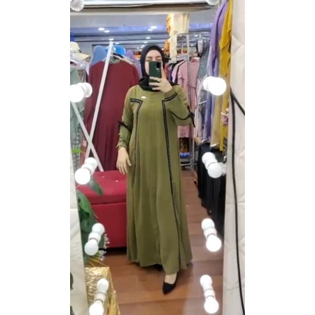 [BEST SELLER] GAUN WANITA CASUAL DRESS ABAYA TURKI MISS JASMINE REFRENSI