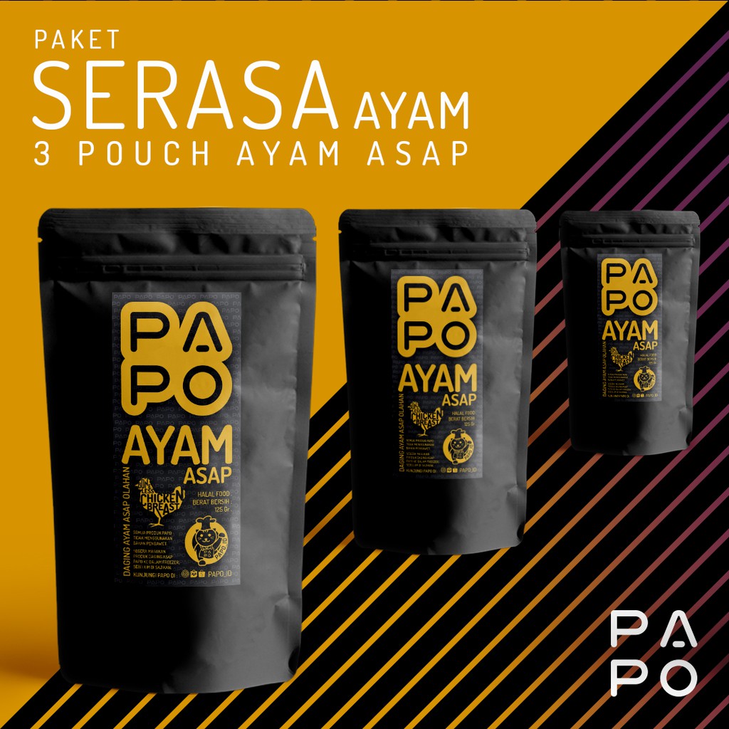 

Sei ayam PAPO / SERASA AYAM ASAP PAPO