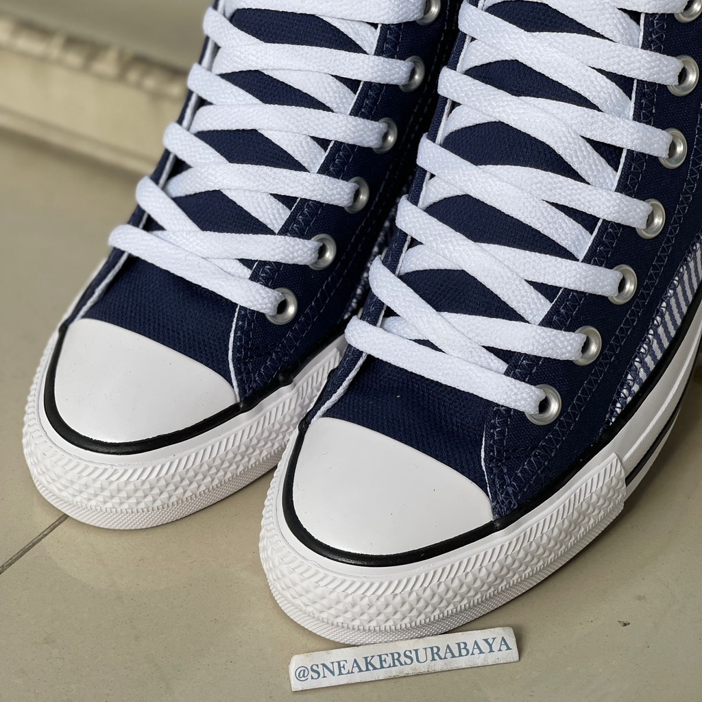 Converse CTAS HI Hickory Stripe Midnight Navy