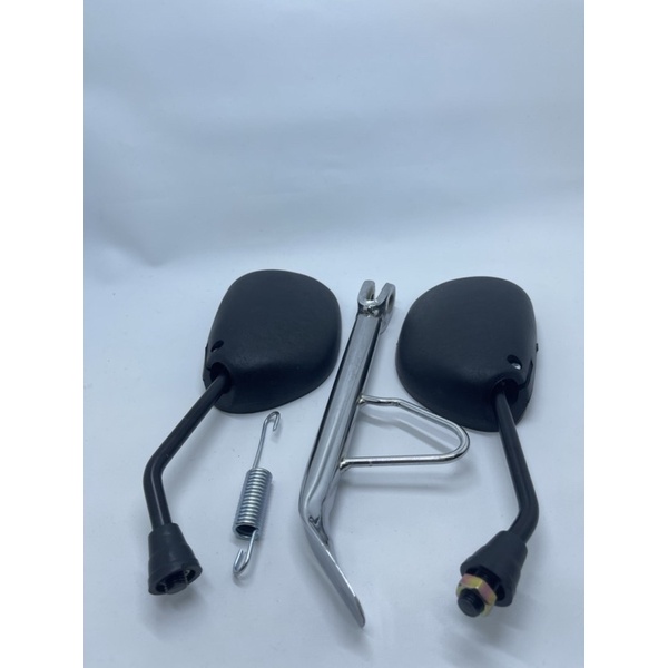 Paket Spion Yamaha Mio Tanggung Hitam + Standar Samping Ring 14 Chrome