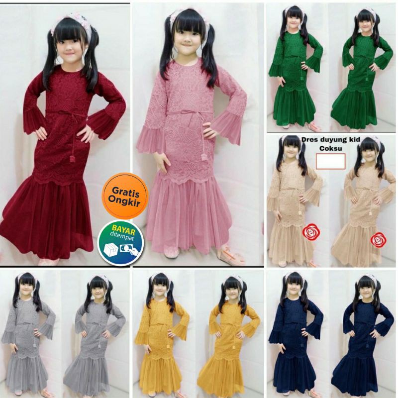 GAMIS ANAK LARKY KIDS MAXI BRUKAT TILLE