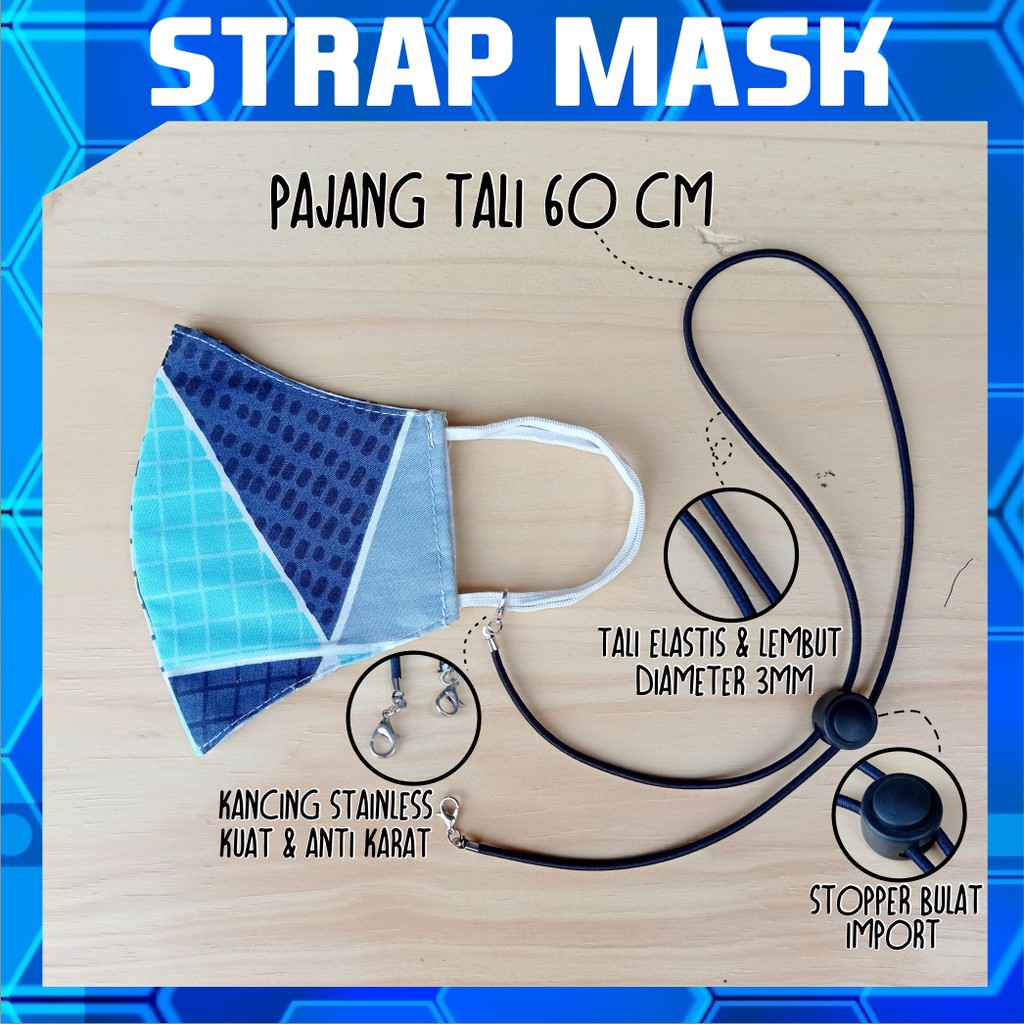 Tali Strap Mask Konektor Masker Hijab / Kalung Masker Evo / Tali Konektor Masker Best Seller