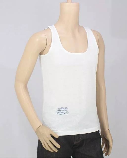 kaos  Singlet pria  swan ada tulisan SH bahan catton