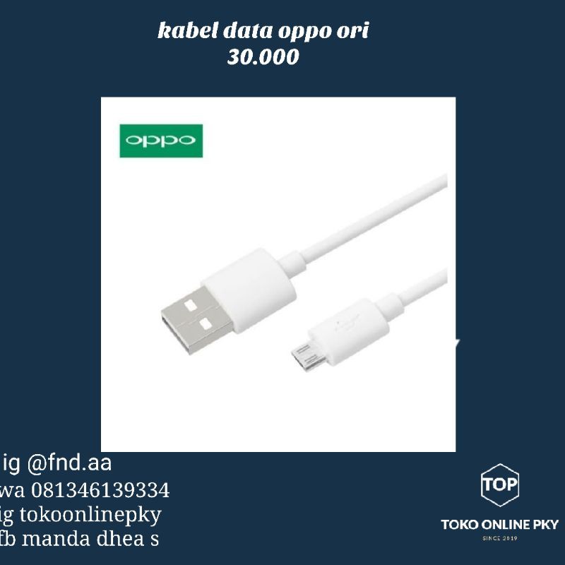 kabel data oppo ori
