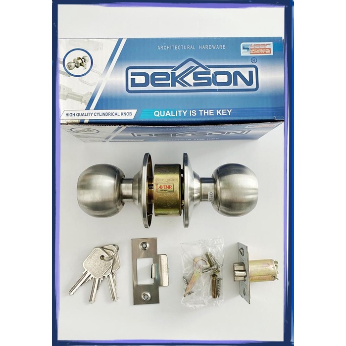 Kunci Bulat Kamar Mandi Dekkson KCBL 8587 ET Dekkson Handle Kamar Mandi Dekson
