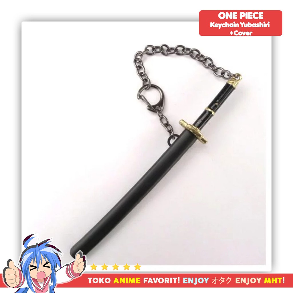 Gantungan Kunci Anime Keychain One Piece Pedang Roronoa Zoro Yubashiri