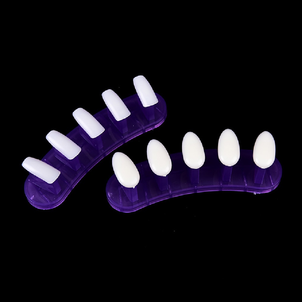 100pcs Stand Holder Display Kuku Palsu Dapat Dilepas Untuk Latihan Nail Art