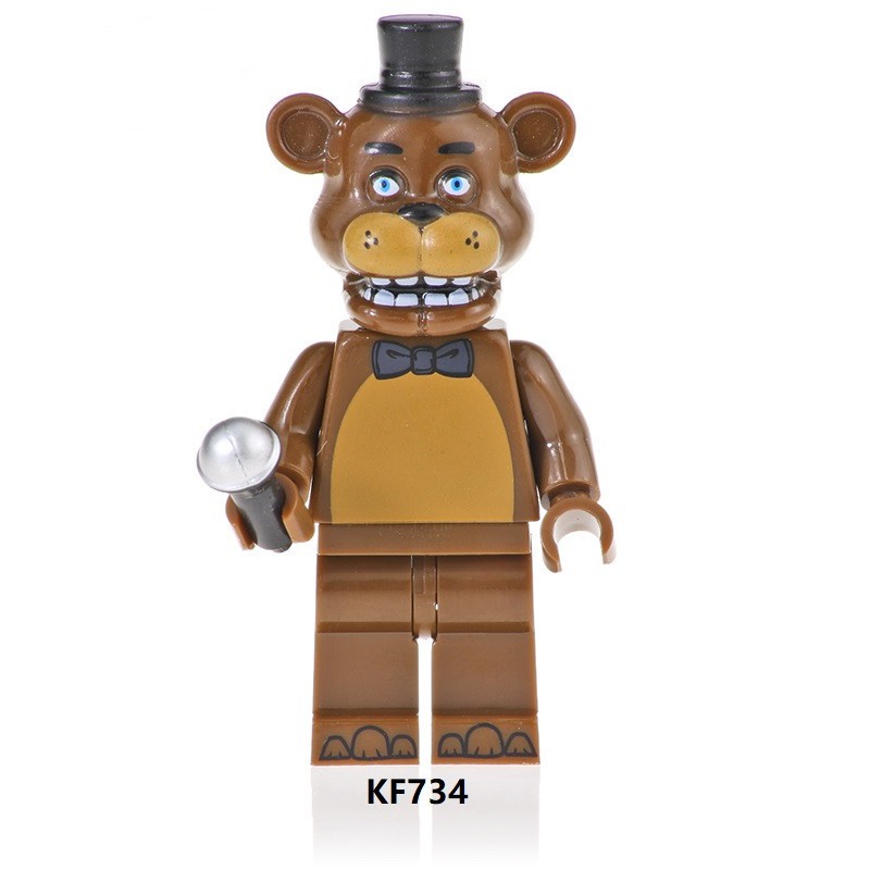 1pc Mainan Puzzle Balok Bangunan FNAF Foxy Chica Bonnie Five Nights At Freddy Untuk Anak Hadiah