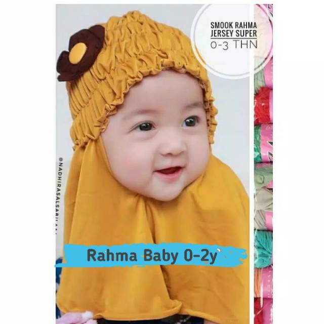 Hijab Bayi Lucu 0-2 tahun Adem tidak gerah-2