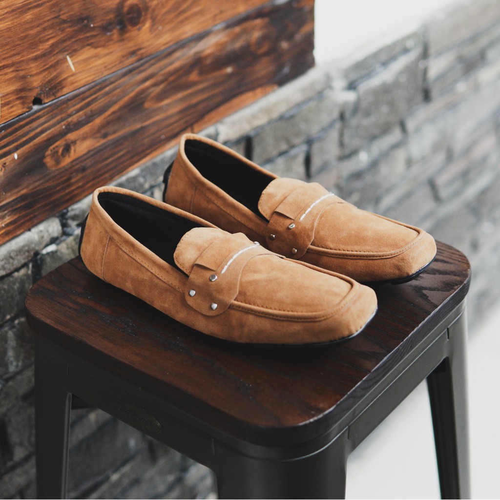 [BAYAR DI TEMPAT] !! Sepatu Slip On Pria Kickers Knop Papara Sepatu Pria Kasual Santai Murah Keren !