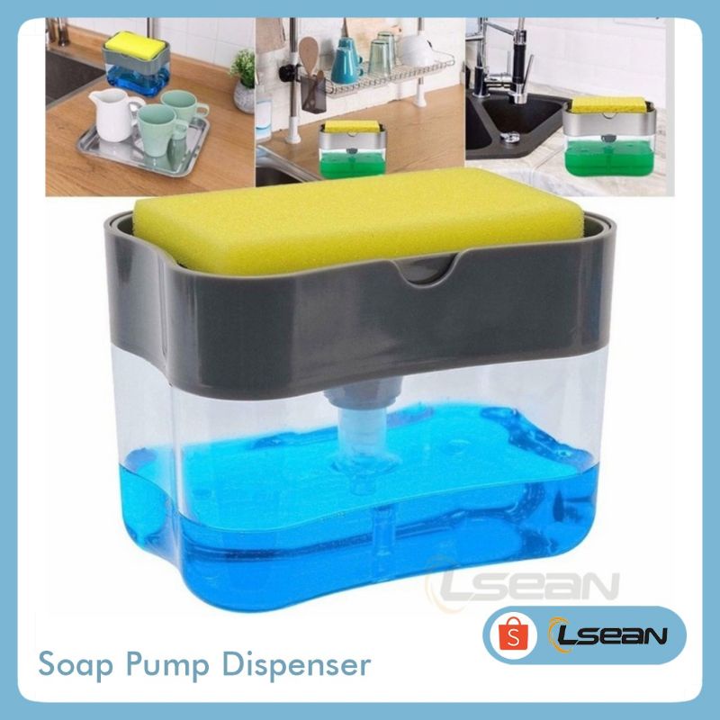 Tempat Sabun Cuci Piring GRATIS spon | Soap Pump Dispenser